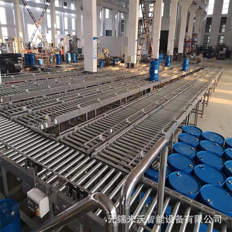 汽油桶 汽车零配件组装滚筒顶升移栽 治具循环缓存回流滚筒输送线图4