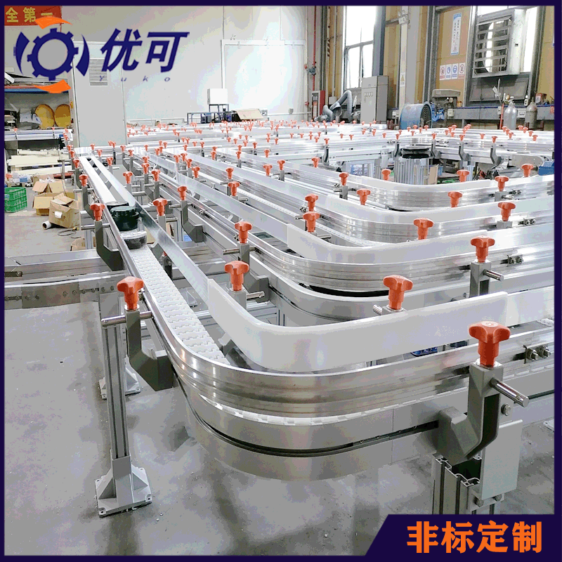 厂家非标定制柔性链环形输送线循环冷却液态产品输送新款冷却输送图5