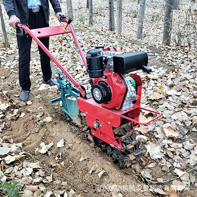 柴油链轨微耕机 丘陵坡地翻土除草机 山地趟地机图2