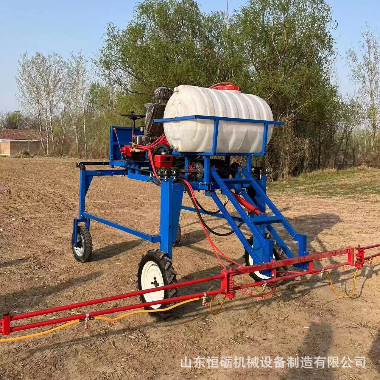山西柴油四轮打药机视频 果园高压新款打药机价格 药材打药机恒砺图3
