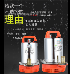 厂家直销外贸款12V24V促销价不锈钢直流潜水泵大流量电瓶车抽水泵图5