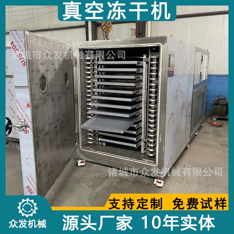 ZF-10平方真空冻干机 咖啡粉冻干设备 猕猴桃水果冷冻真空干燥机图3