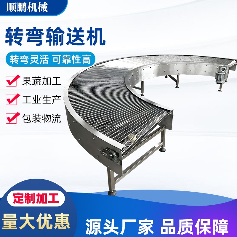 输送机厂家 自动化流水线转弯线输送设备 90度至180度转弯输送机图3