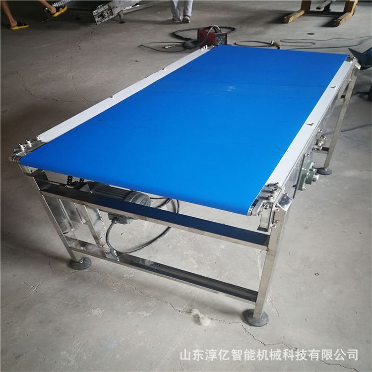 厂家提供食品级刀口皮带输送线 工业转弯食品输送机传送带图5