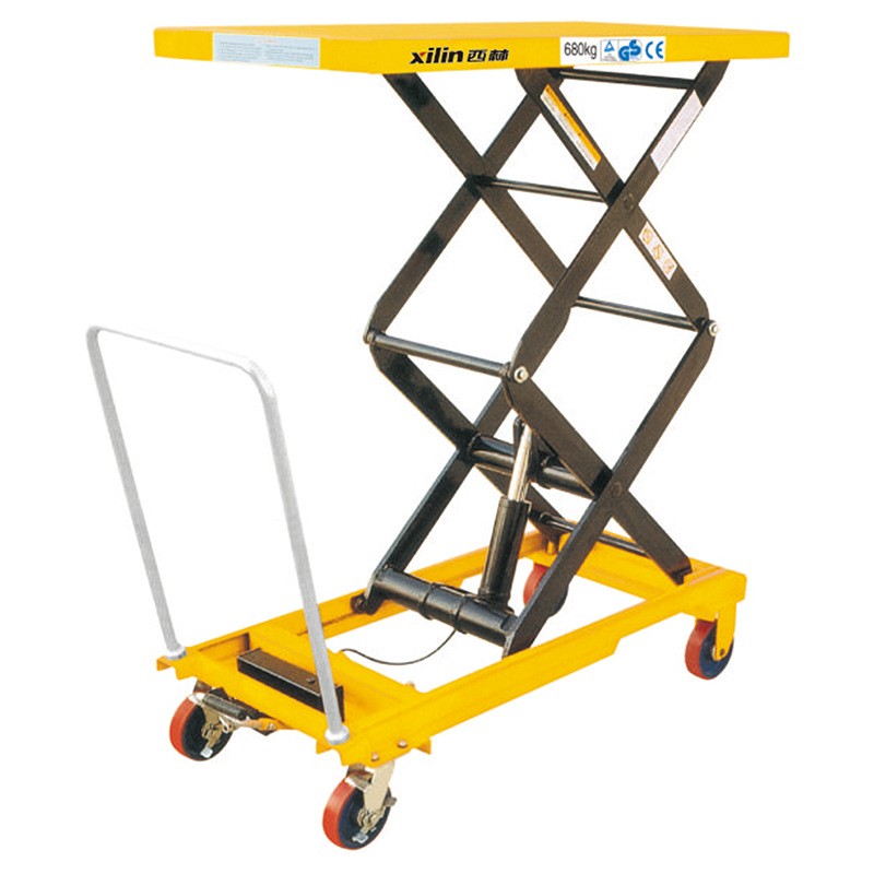 产地货源手动电动液压平台车小型模具升降平台 平台车系列图2