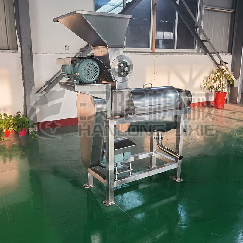 厂家直销不锈钢304工业螺旋挤压水果破碎加榨汁秋月梨破碎榨汁机图5
