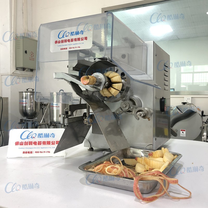 苹果全自动苹果削皮机去核分瓣一机多用苹果切瓣机江浙泸苹果机器图3