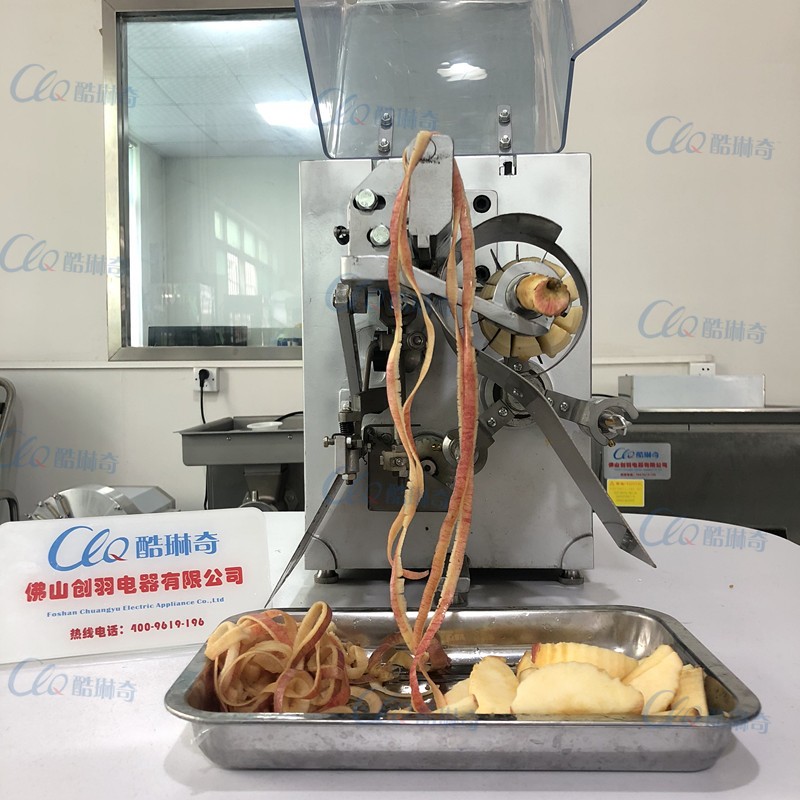 苹果全自动苹果削皮机去核分瓣一机多用苹果切瓣机江浙泸苹果机器图2