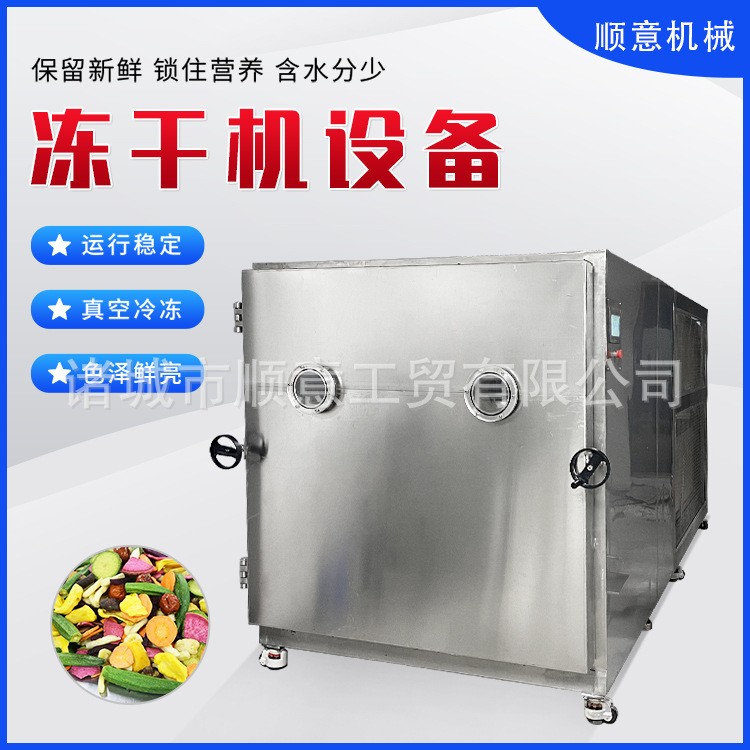 速食汤冻干设备即食鲫鱼汤低温真空冻干机红枣莲子粉冷冻干燥机图2