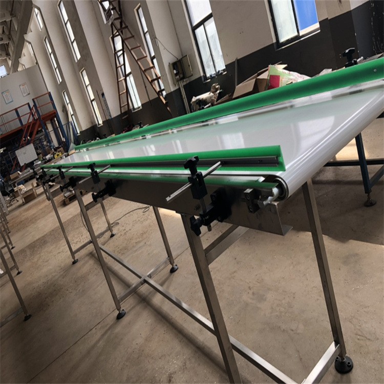 食品皮带过渡输送线 皮带输送设备 电商物流快递输送线 斜面接驳图2