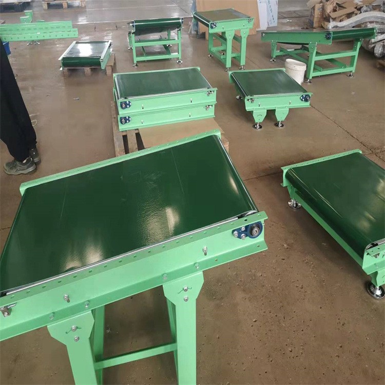 食品皮带过渡输送线 皮带输送设备 电商物流快递输送线 斜面接驳图5