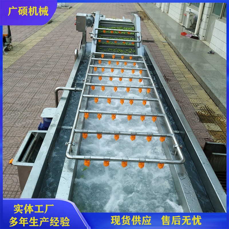 全自动毛豆清洗机 网带气泡式毛豆加工设备 蔬菜工厂毛豆生产线图2