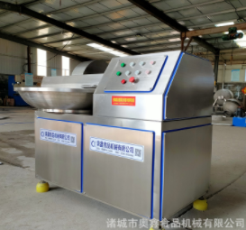 全自动蔬菜双速斩拌机 火锅牛肉丸斩泥机 肉制品加工变频斩拌机图3