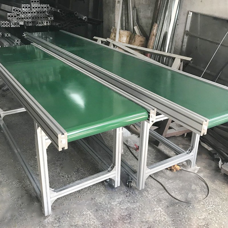 源厂加工定制皮式传送带输送机 快递物流流水线移动式皮带输送机图2