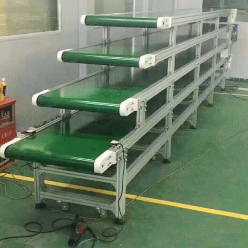 厂家供应平面皮带自动化输送机 快递分拣可升降运输带传送机定制图2