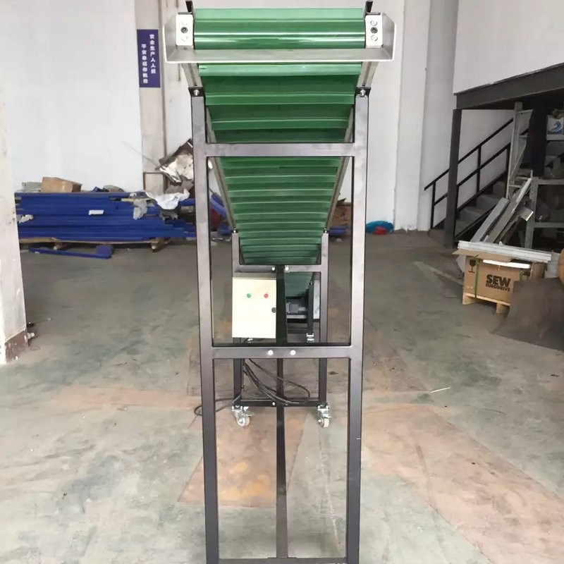 移动式小型挡板提升机 定制裙边挡板爬坡皮带输送机 提升机设备图4