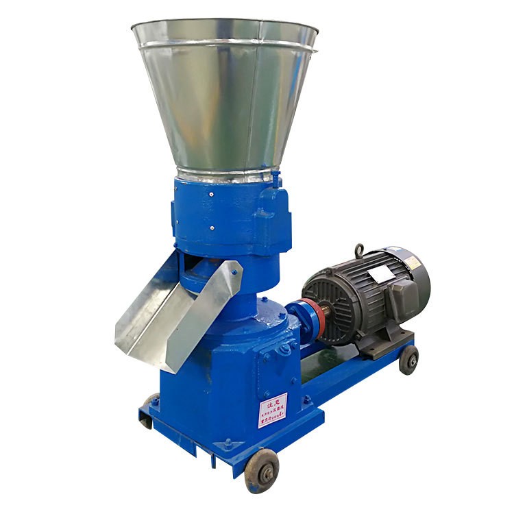 饲料颗粒机厂家推荐 平模鸡饲料制粒机 家用小型家禽饲料生产机械图2