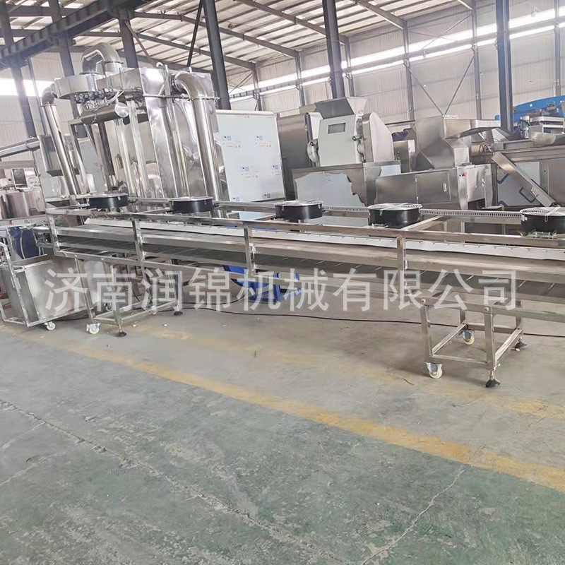 全自动膨化食品连续油炸线 锅巴油炸食品生产线设备膨化流水线图5