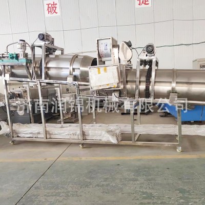 厂家虾片豌豆脆呀土豆食品生产设备 膨化挤压油炸食品零食生产线