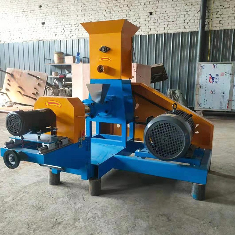 饲料膨化机 狗粮机 猫粮机 多功能鱼饲料机 大型饲料流水线图4