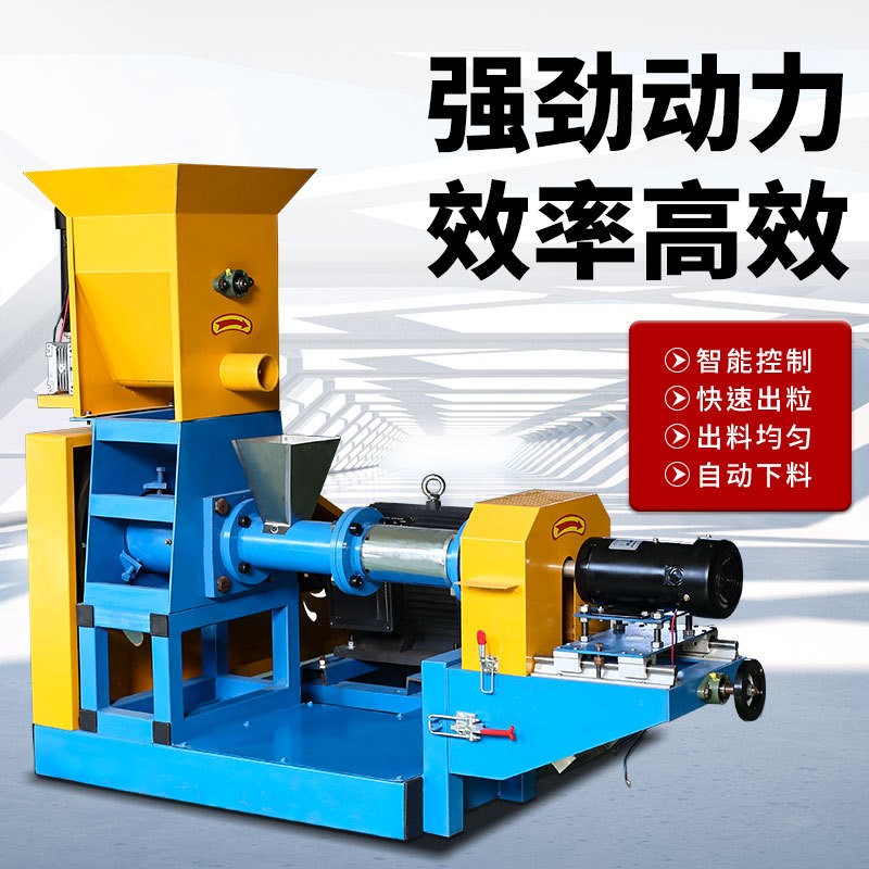 猫粮狗粮鱼饲料膨化颗粒机全自动鲜肉狗粮膨化机器设备图4