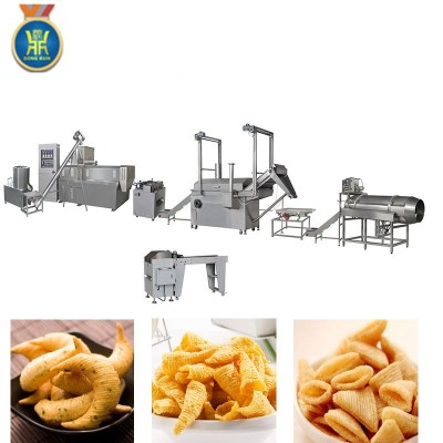 厂家多年生产销售油炸食品设备全自动锅巴膨化机小米锅巴生产线