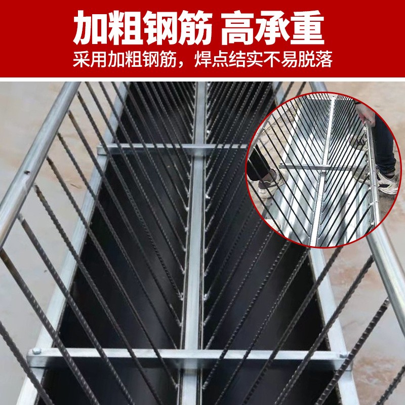 羊用双面食槽草料饲料两用型传送带/镀锌板材质双面羊槽加厚材质图2