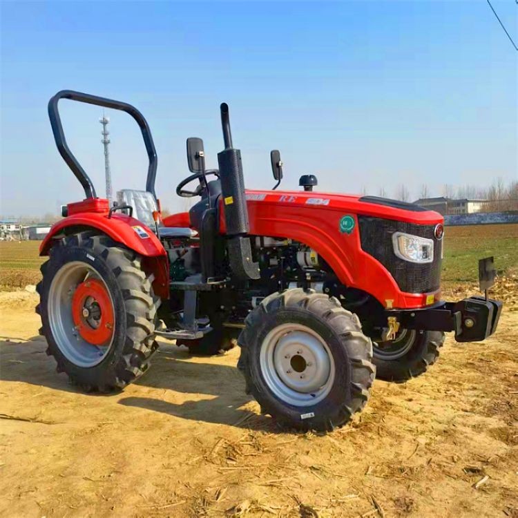 四轮504东方红拖拉机价格 水田轮高配东方红70马力旋耕打田犁地机图2