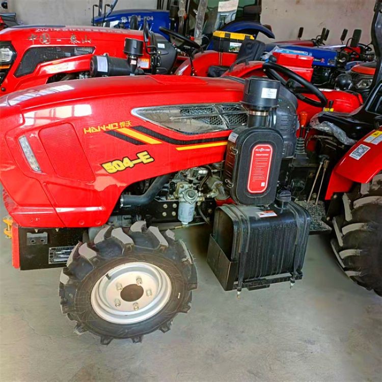 四轮504东方红拖拉机价格 水田轮高配东方红70马力旋耕打田犁地机图4