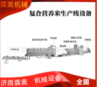 霖奥 RN70膨化大米生产线 可添加膳食纤维的复合营养米加工设备图2