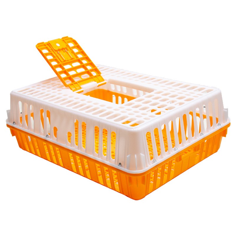 厂家鸡用周转箱元宝箱 方形加厚周转箱鸡笼 鸡鸭兔周转箱笼子清仓图5