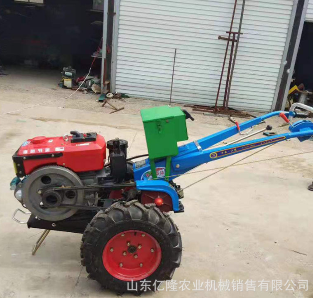 电启动手扶旋耕机价格 微型手扶耕地机 大轮水稻田手扶打地机图2