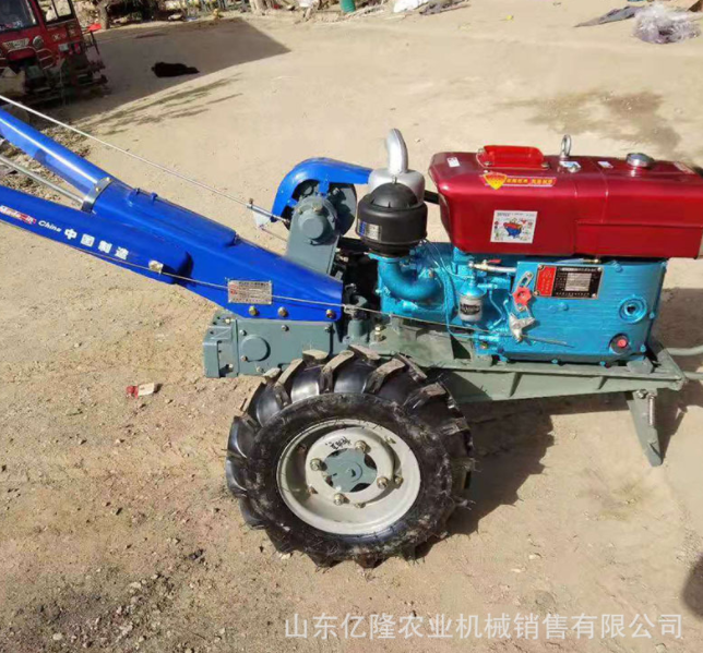 电启动手扶旋耕机价格 微型手扶耕地机 大轮水稻田手扶打地机图3