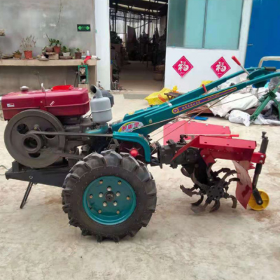 家用小型手扶拖拉机 大棚果园柴油微耕机 自走式开沟犁地机