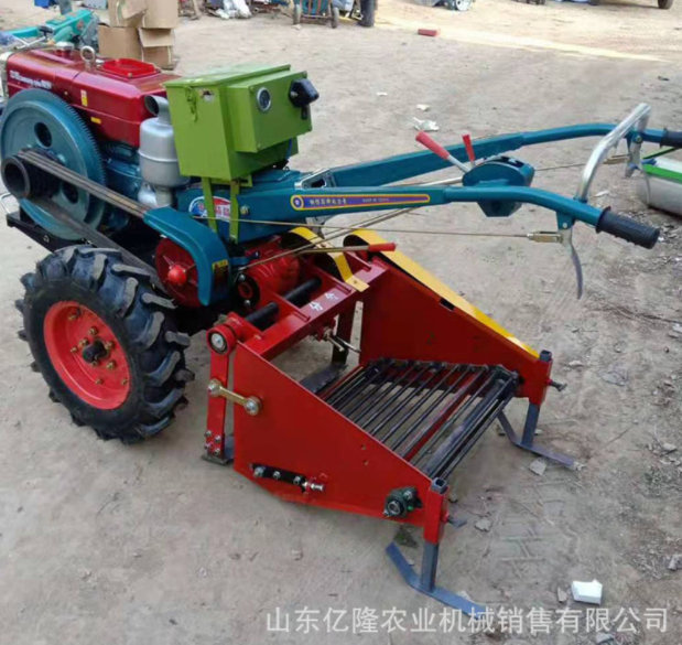 手扶式柴油旋耕机 可加座位手扶拖拉机 水旱两用打田机视频图3