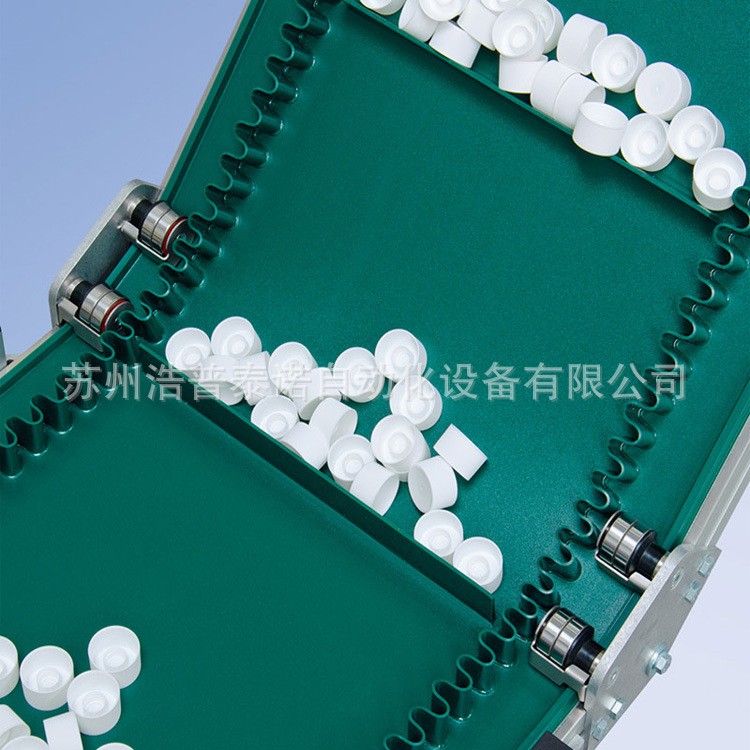 厂家直供皮带爬坡机 裙边挡板提升输送机 包装机配套输送线图4