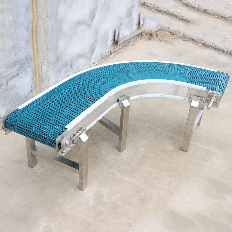 塑料链板转弯机流水线食品级环形柔性链板输送机饮料啤酒传送机图3