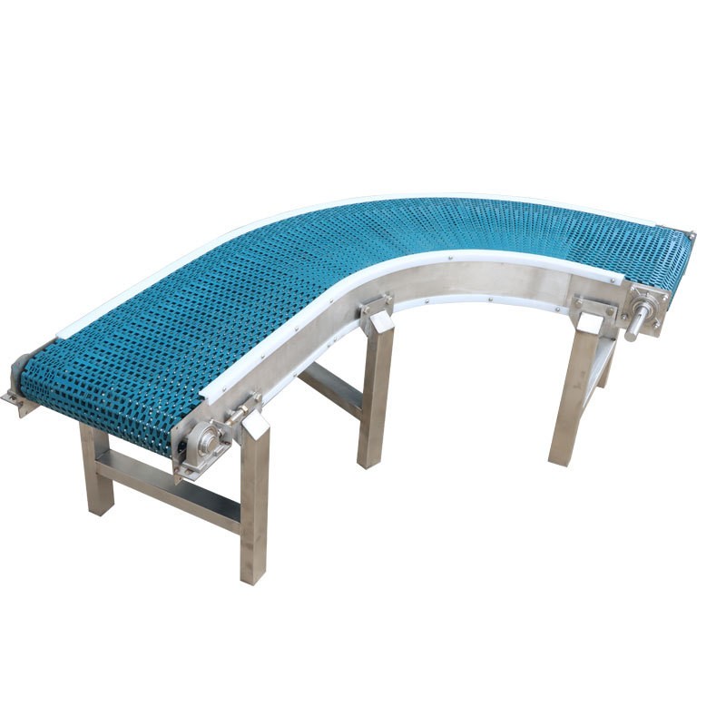 塑料链板转弯机流水线食品级环形柔性链板输送机饮料啤酒传送机图5