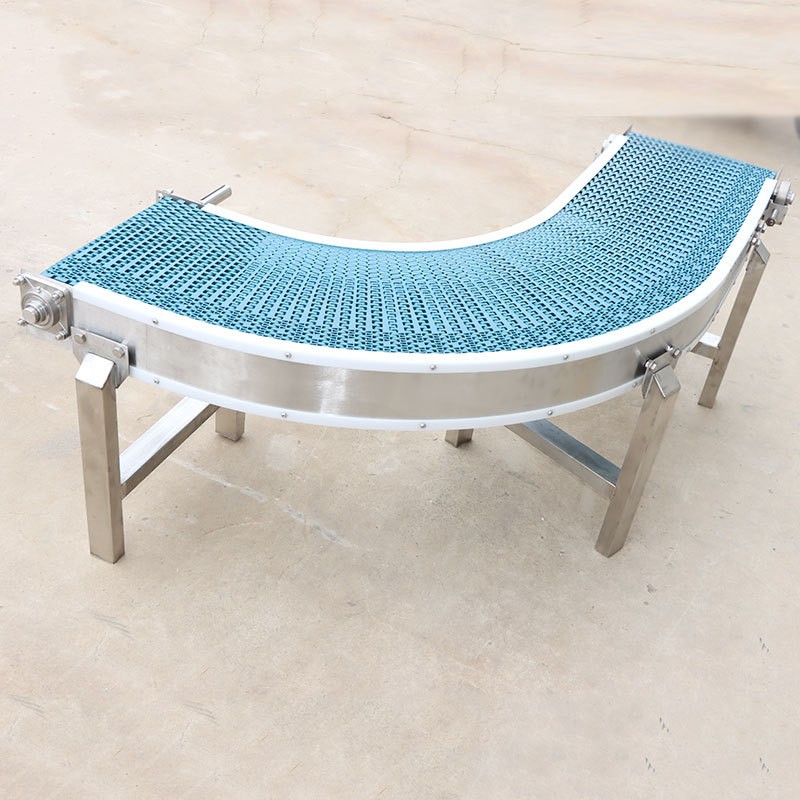 塑料链板转弯机流水线食品级环形柔性链板输送机饮料啤酒传送机图4