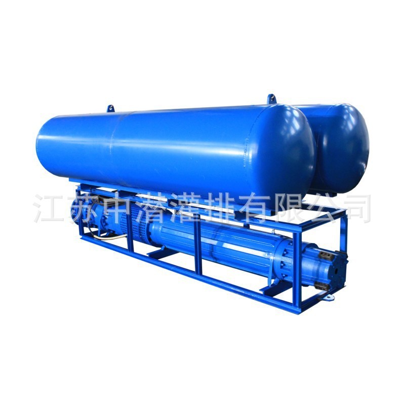 【厂家直营】卧式高扬程多级农业灌溉漂浮QJ浮筒式潜水泵(浮筒)图4