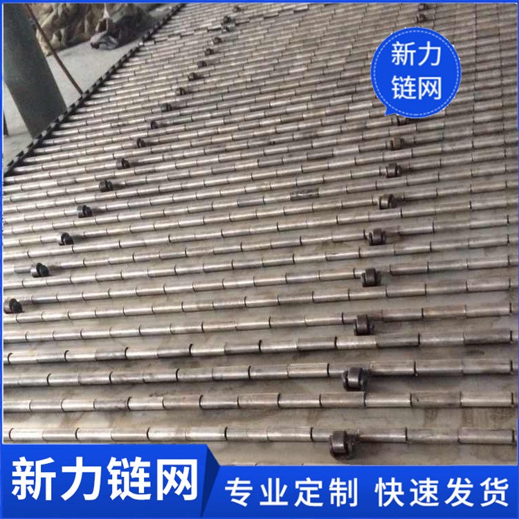 厂家定制不锈钢扣板链板重型翻板链板碳钢材质冲孔链板图4