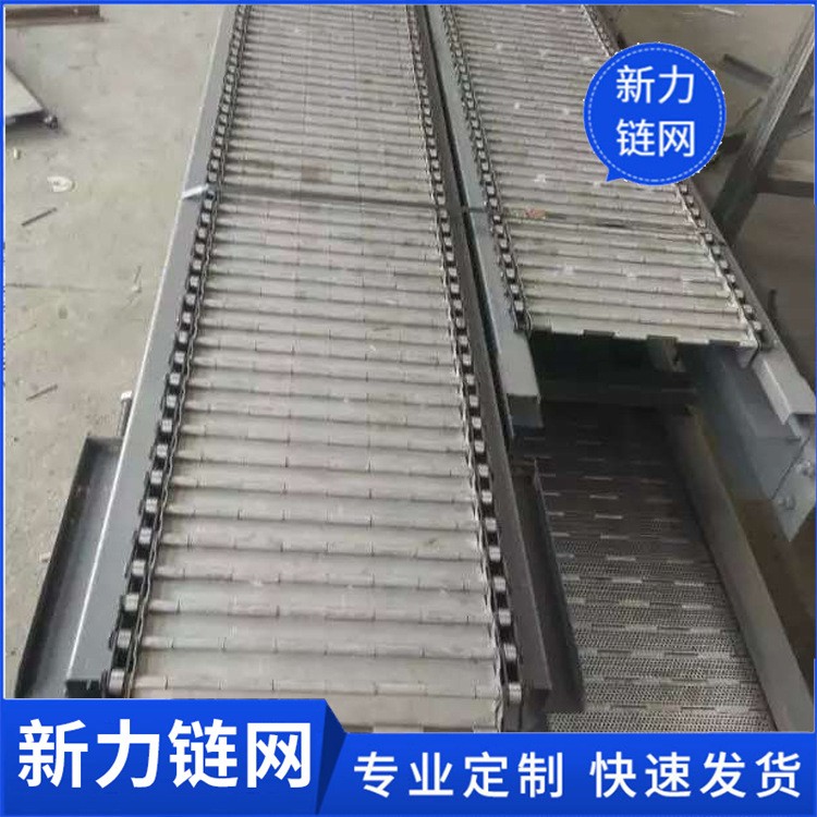 厂家定制不锈钢扣板链板重型翻板链板碳钢材质冲孔链板图3
