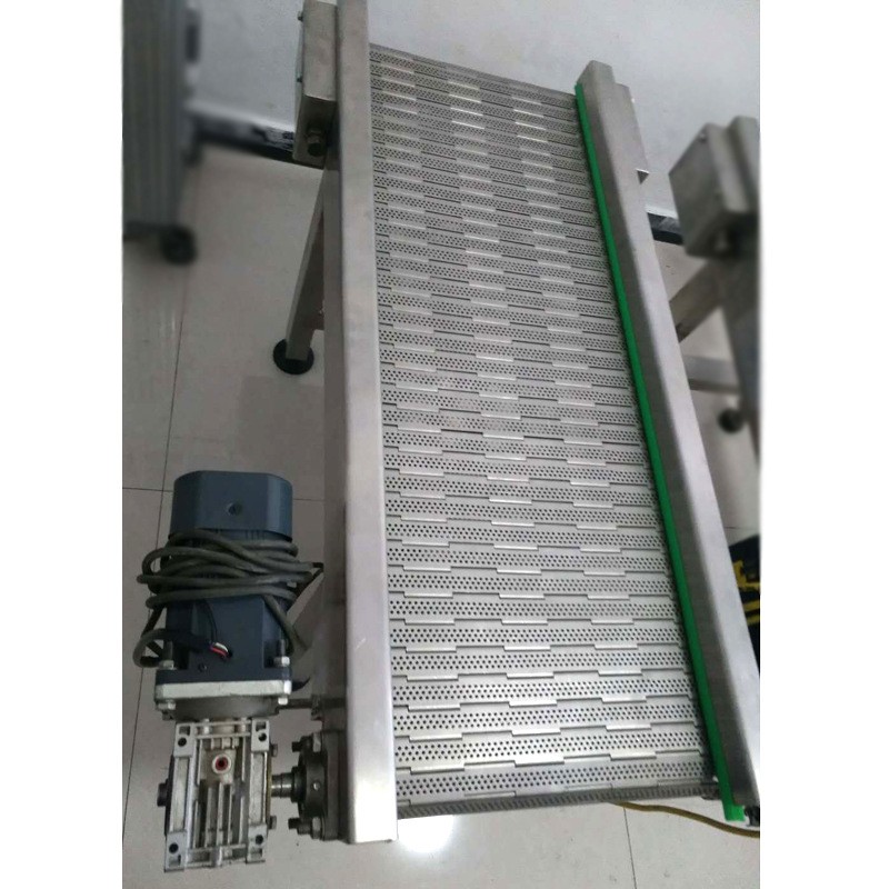 非标定制304不锈钢链板输送机食品加工流水线快递分拣传送带图3