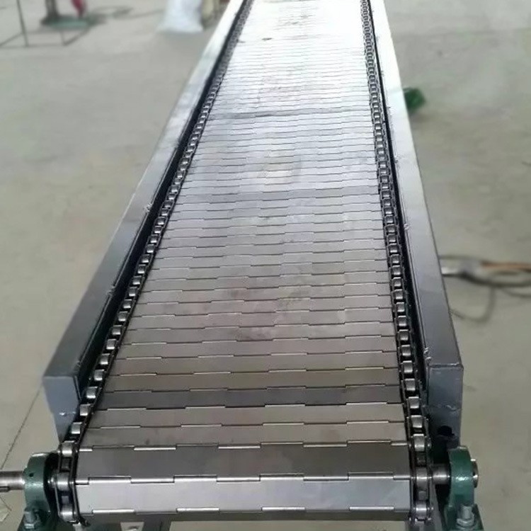 非标定制304不锈钢链板输送机食品加工流水线快递分拣传送带图5