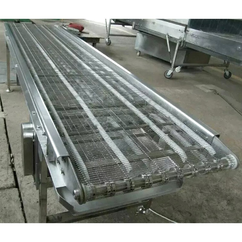 304不锈钢网带输送机速冻自动化流水线 非标定做小型网带链输送机