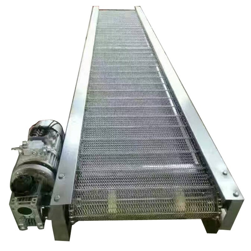 304不锈钢网带输送机速冻自动化流水线 非标定做小型网带链输送机图5