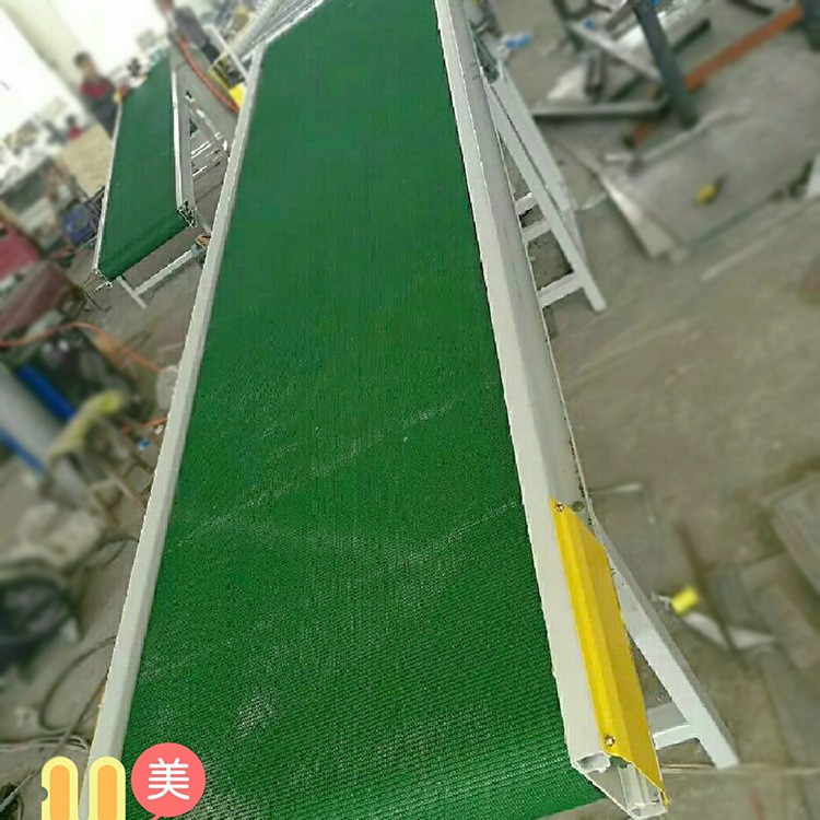 物流快递分拣流水线皮带式输送机爬坡式皮带输送机食品包装提升机图1