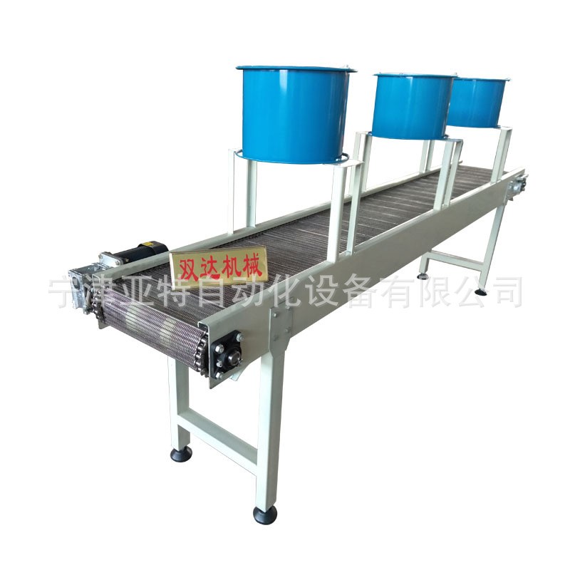 304不锈钢食品网链输送设备流水线 锅巴网带冷却生产线图2