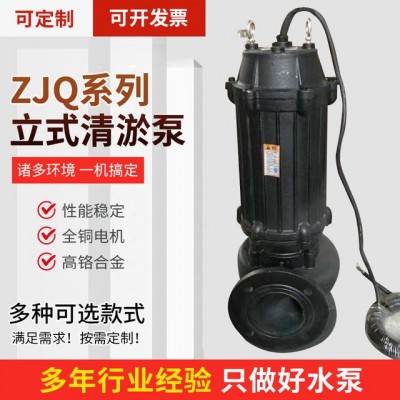 ZJQ潜水渣浆泵抽水泵河底清淤搅拌吸沙泵潜污泵高铬合金渣浆泵