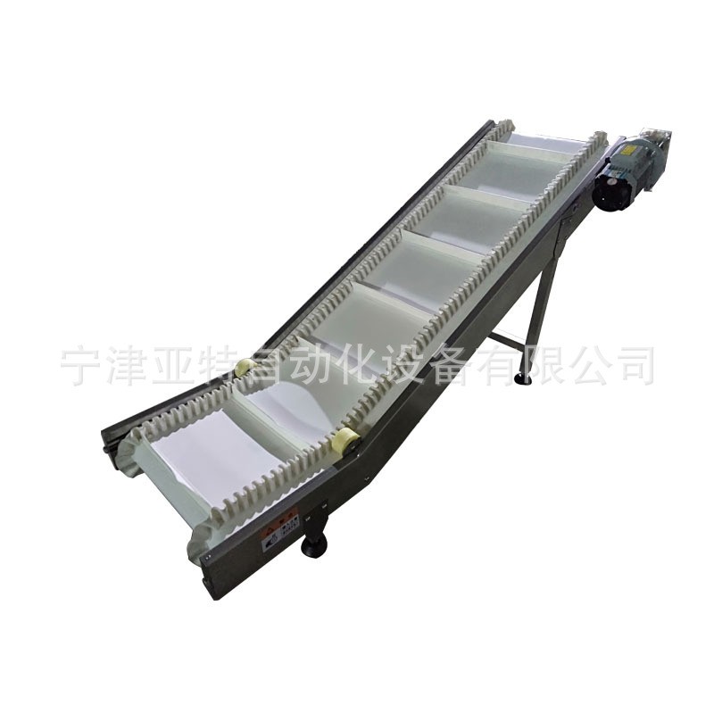 定制食品输送机上料裙边传送带提升机轻粘土带式输送机爬坡输送机图2